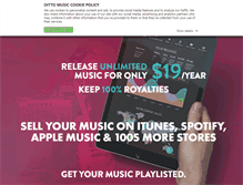 Tablet Screenshot of dittomusic.com